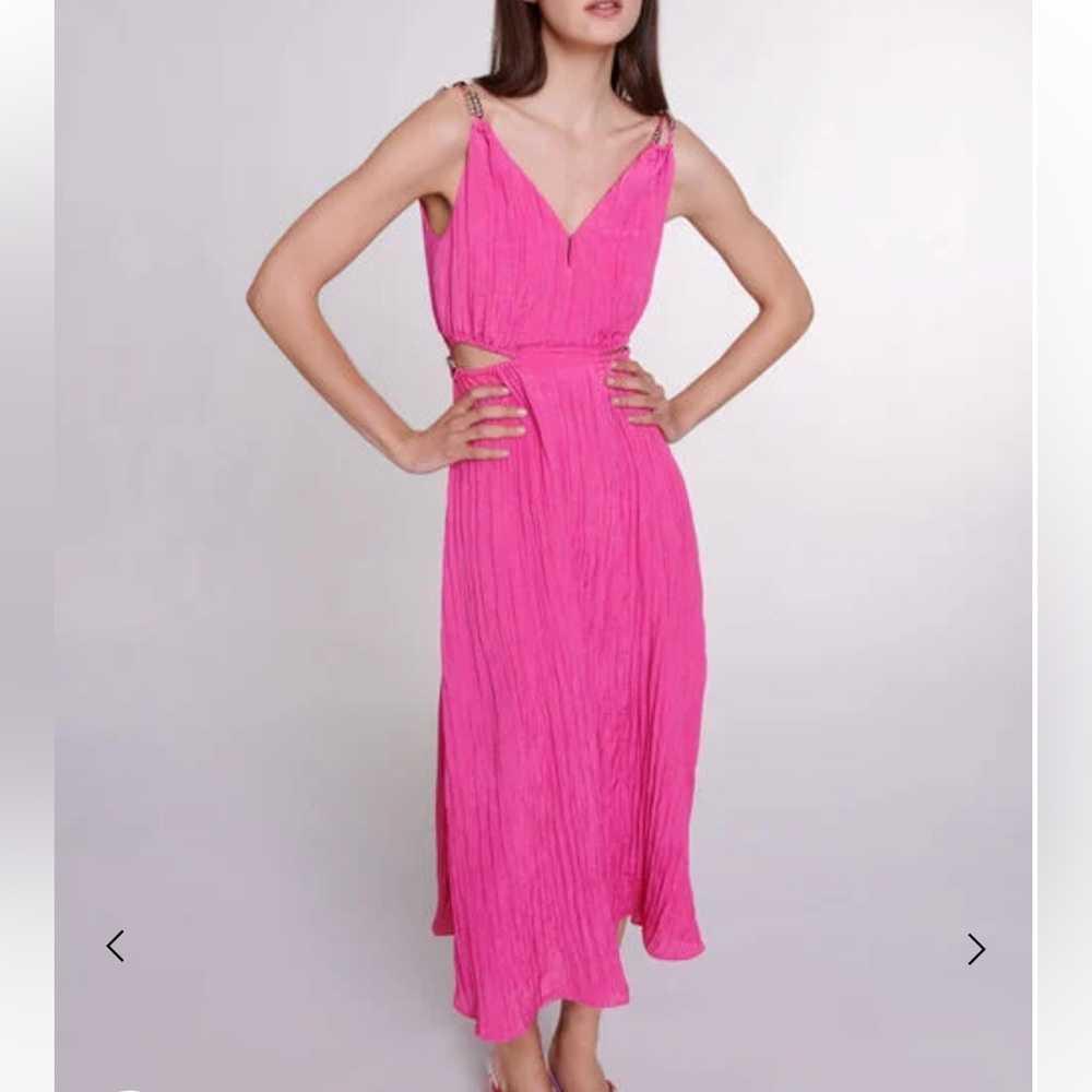 MAJE cutaway midi dress